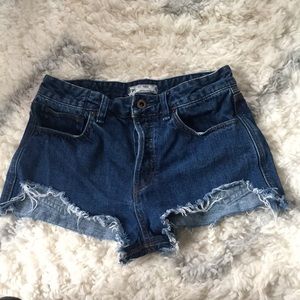Free People denim shorts